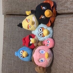 Angry Birds Plush Lot.